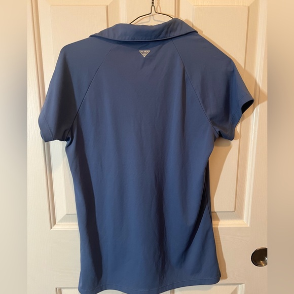 Women’s S Columbia PFG Blue Polo Shirt - Picture 3 of 3